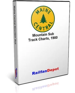 Maine Central Railroad Track Mountain Sub 1980 - PDF en CD - RailfanDepot - Imagen 1 de 2