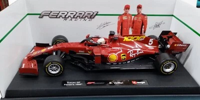 BURAGO 1/18 - FERRARI F1 SF1000 GP TOSCANA S.VETTEL - Immagine 1 di 2