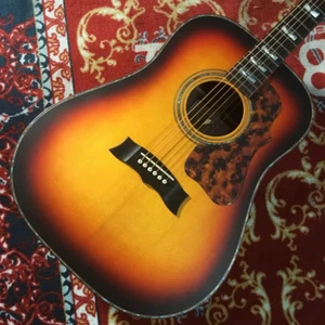 MORRIS / MG-101III HAND MADE PREMIUM Red Brown Sunburst Acoustic Guitar - Picture 1 of 10