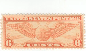 Scott #C19 - Airmail, 6c Dull Orange - Mint Hinged - Picture 1 of 2