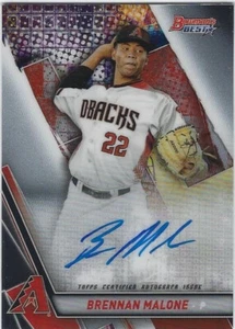 2019 Bowman's Best Best of '19 Autograph #B19BM Brennan Malone! PWE - Picture 1 of 2