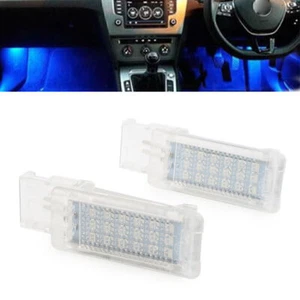 LED Fußraumleuchte Lampe für VW SKODA Blau Volkswagen GOLF 5 Polo 2010 - Picture 1 of 6