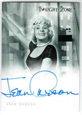 TWILIGHT ZONE SERIES 2 THE NEXT DIMENSION A27 JEAN CARSON PAULA AUTOGRAPH d.2005 - Image 1 of 2