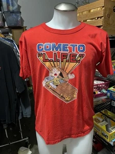 1980s Single Stitch Come To Life Tee Sz L - Picture 1 of 4