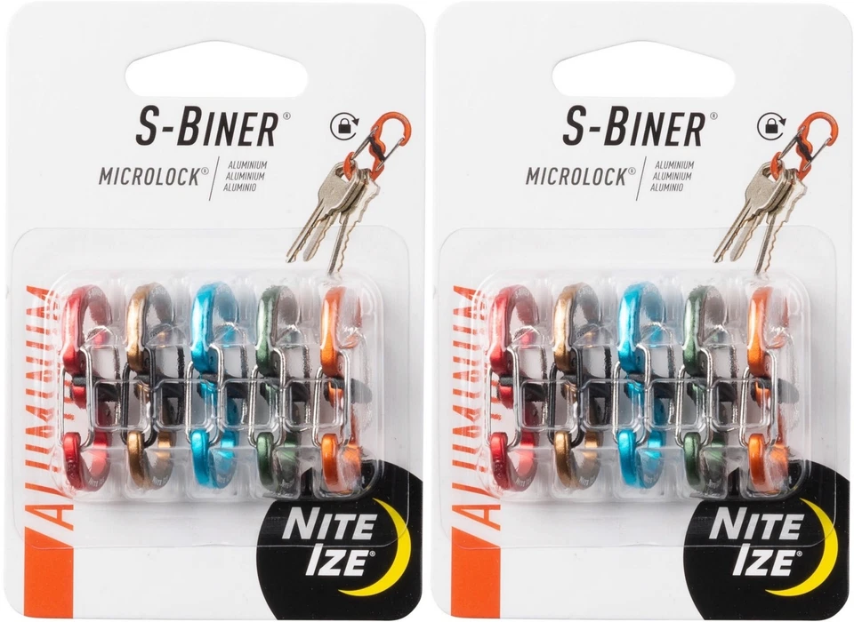 Nite Ize Microlock Aluminum Assorted S-biner