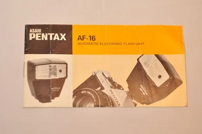 Asahi Pentax AF-16 Manual, Original, Not a Copy! - Image 1 of 4