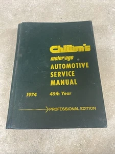 Chitons 1974 Automotive Service Manual - Picture 1 of 5
