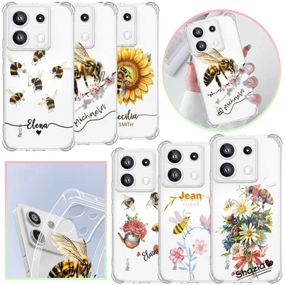Funda Para Xiaomi 13 Pro 14 15 Redmi Note 12 13 14 Patrón Abejas Personalizada Teléfono Cubierta Foto 1 de 4