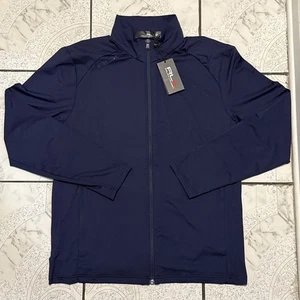 New RLX Ralph Lauren Lightweight Mesh French Navy Golf Jacket Men’s Size Small - Picture 1 of 5