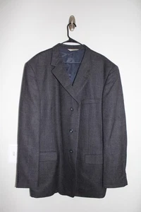 MARINEBLAUER WEAVE PRONTO UOMO 100% WOLLE SPORT MANTEL Gr 52L Anzug Sakko 52 LANG - Bild 1 von 5