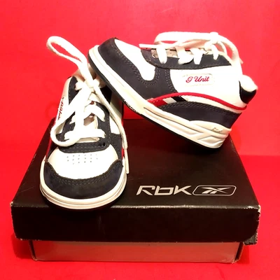 De Colección 2002 G-Unit Zapatos Tenis Reebok Talla 3 G6 II Mid TD Azul Marino Blanco Rojo 50 Centavos Foto 1 de 4