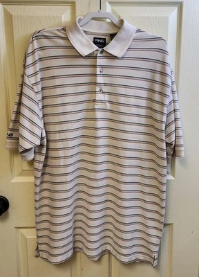 Men Ping Collection Dry Fiber Dynamics/ UV Protect Large White With Brown... - Image 1 of 4