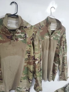 2 Bin^ MASSICCIO MILITARE MEDIO MULTICAM FR ESERCITO COMBATTIMENTO CAMICIA UOMO IGNIFUGA - Foto 1 di 21