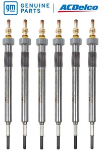 2023–2025 3.0L LZ0 Duramax Glow Plugs Full Set of 6 Genuine GM 72G / 55506604 - Picture 1 of 20