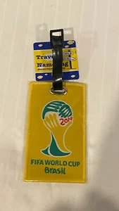 2014 FIFA World Cup Brasil Embroidered Luggage Tag - NEW Brazil - Picture 1 of 2