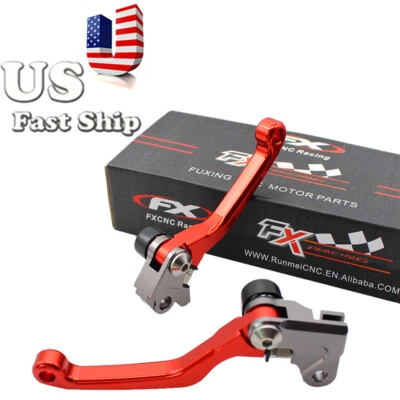 CNC Dirt Bike Brake Clutch Levers Fit Honda CR125R/250R 92-03 CRF450R 2002-2003 - Image 1 of 4