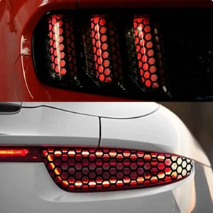Car Taillight Film Trim Lamp Cover Paste Honeycomb Molding Trim Accessories - Picture 1 of 13