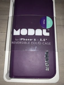 Modal Reversible Folio Flip Case Apple iPhone 6 -5.5 “ Purple And Mint Green - Picture 1 of 8