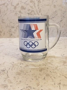 Vintage 1984 - Games of the XXIIIrd Olympiad Los Angeles Glas Becher mit Sam Eagle - Bild 1 von 9