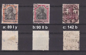 DR 89 I y, 90 II b 142 b gestempelt, bitte auswählen #e643 - Bild 1 von 1