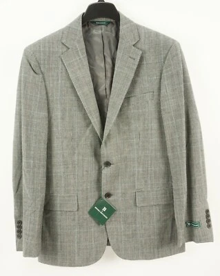Nuevo Blazer Brooks Brothers Performance Lana Para Hombre 42R Gris Príncipe de Gales a Cuadros Foto 1 de 4