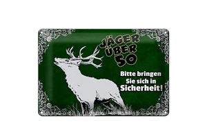 Blechschild Jäger 30x20 cm über 50 bringen Sie sich in Deko Schild tin sign - Bild 1 von 5