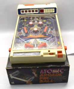 Juego de Pinball Arcade Atómico Vintage Juguete Coleccionable Funcionamiento Estado - Imagen 1 de 7