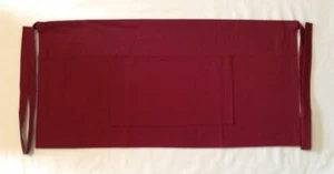 NEW PLAIN WAITER WAITRESS BAR CAFE PUB FRONT POCKET SHORT POLYCOTTON APRON - Picture 1 of 7