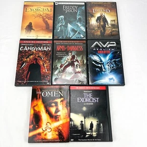 Posten 8 Gruselfilme Horror Candyman Omen Exorzist Freddy Jason Armee der Finsternis - Bild 1 von 13
