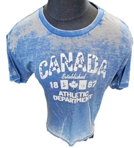 1867 Canada Athletic Department T-Shirt Size XL Blue  - Picture 1 of 8