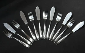 Fischbesteck, ZENTRA, 6 Pers.,12 Teile, Besteck,100er Silber , Chippendale Dekor - Bild 1 von 7