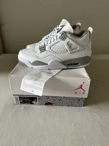 Air Jordan 4 Retro Oreo Riss Im Karton Tech White US 9.5 EU 43 - Bild 1 von 8