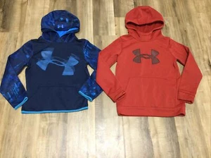 Lot Boys Under Armour Sweatshirt Pullovers Sz. Medium EUC - Picture 1 of 3