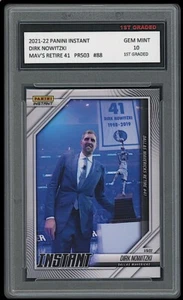 DIRK NOWITZKI 2021-22 PANINI SOFORT 1. STKLASSE 10 NUMMER AUSVERKAUFT KARTENMAVERICKS - Bild 1 von 1