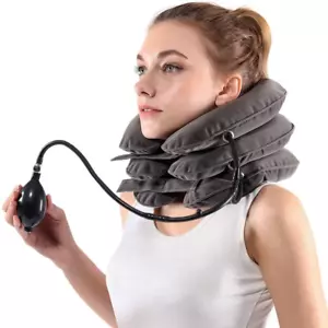 Inflatable Neck Stretcher Collar for Neck & Shoulder Pain Relief at Home - Picture 1 of 6