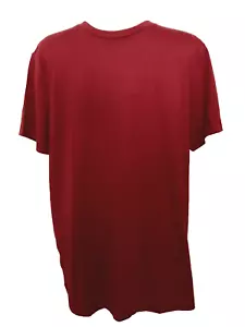 GEORGE MOISTURE WICKING Dark Red Short Sleeve Crew Neck T-Shirt Sz M * - Picture 1 of 8