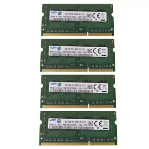 Samsung 4x8GB 1RX8 DDR3 1333MHz PC3-10600S 204PIN SO-DIMM Laptop RAM Memory - Picture 1 of 1