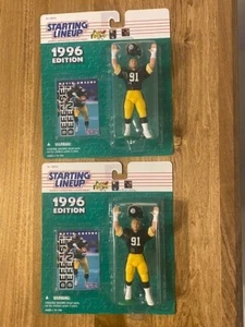 LOT (2) 1996 STARTAUFSTELLUNG (2) KEVIN GREENE PITTSBURG STEELERS VERSIEGELT NRFP - Bild 1 von 12