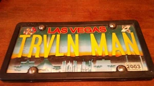 Trvln man Las Vegas Novelty Car License Plate 2003 - Picture 1 of 7