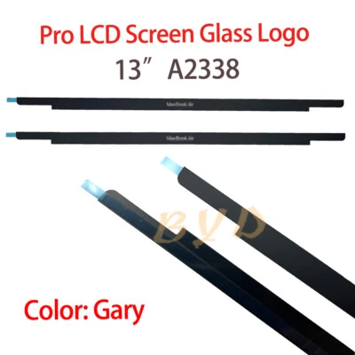 LCD Screen Bezel Front logo Glass Cover Gary For Macbook Pro Retina 13" A2338 - Image 1 of 4