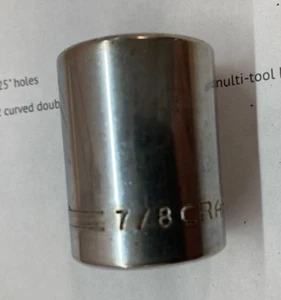 7/8" Craftsman 12 Punkt 1/2 Antrieb FLACHE STECKSCHLÜSSEL V SERIE HERGESTELLT IN DEN USA GUTER ZUSTAND - Bild 1 von 3