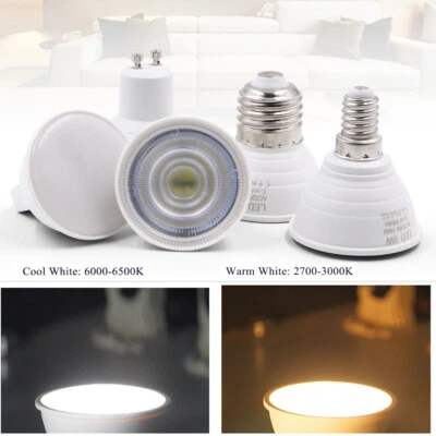 220V LED bulb MR16 GU10 E27 E14 6W 24 120 degrees COB spotlight white light - Image 1 of 4