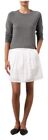Nwt, Vince Pleated Sheer Woven Skirt, Off White, Sz.10, $275, Style # V270330270