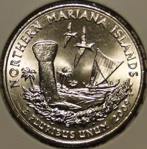 BU United States 2009 Northen Mariana 25c quarter dollar 25 cent D Denver - Picture 1 of 2