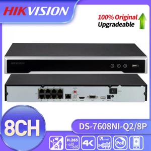 Hikvision 8-ch 2SATA NVR 8MP 8 PoE DS-7608NI-Q2/8P Network Video Recorder H265+ - Picture 1 of 13