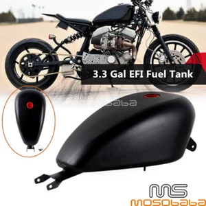 3.3 Gal Black Tank Gas Tank For Harley Sportster 1200 Roadster XL1200R XL883C 04 - Picture 1 of 9