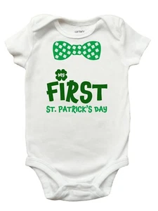 My First St Patricks Day Romper, My First St Patricks Day Shirt for Boys - Picture 1 of 1