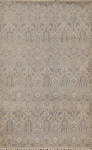 Art & Craft Transitional Rug 4x6 Hand-knotted Wool Oriental Carpet - Picture 1 of 12