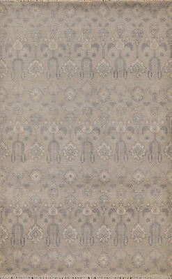 Art & Craft Transitional Rug 4x6 Hand-knotted Wool Oriental Carpet - Image 1 of 4