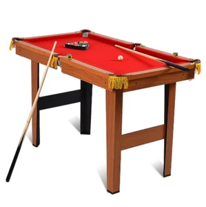 Table Pool Set Mini Game Tabletop Billiards Billiard Cues Toy Indoor Balls Home - Picture 1 of 12